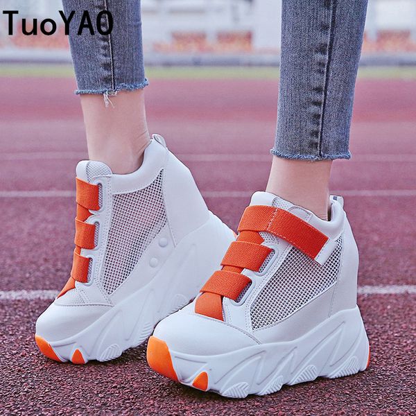 women platform sneakers 2019 summer breathable mesh shoes women wedges heels casual shoes 11 cm thick sole trainers white shoes, Black
women platform sneakers 2019 summer breathable mesh shoes women wedges heels casual shoes 11 cm thick sole trainers white shoes, Black