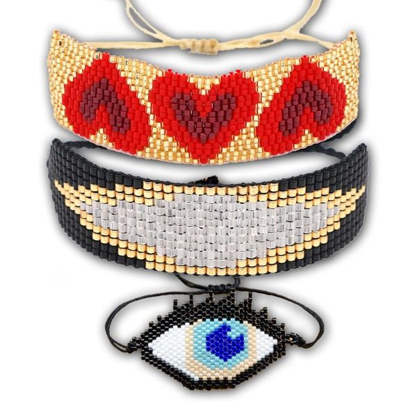 bluestar vintage miyuki glass beads bangle set women woven heart tassel armband evil eye bracelets set diy jewelry, Black
bluestar vintage miyuki glass beads bangle set women woven heart tassel armband evil eye bracelets set diy jewelry, Black