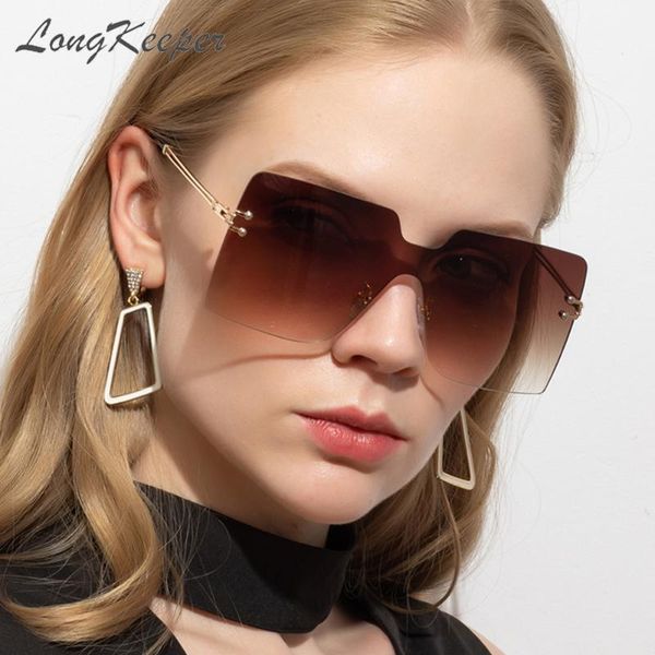 longkeeper vintage fashion oversized one piece sunglasses women 2020 trendy flat rimless sun glasses uv400 gafas, White;black
longkeeper vintage fashion oversized one piece sunglasses women 2020 trendy flat rimless sun glasses uv400 gafas, White;black