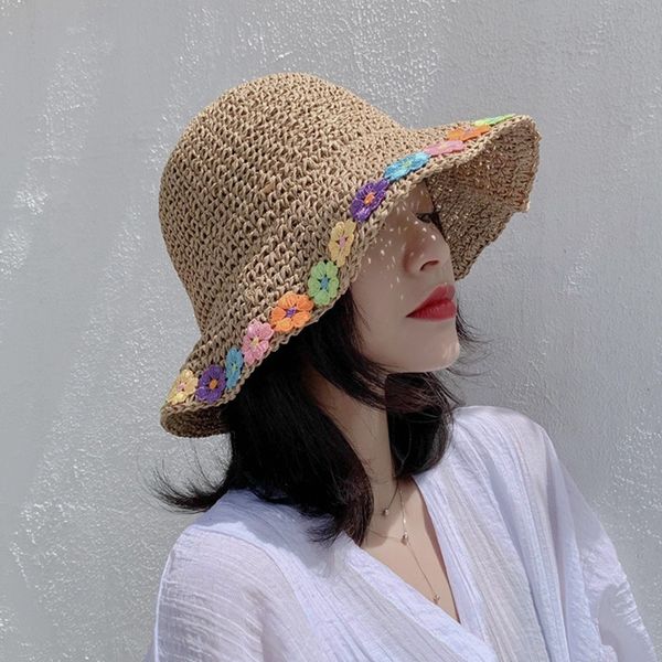 wide brim hats fashion women summer flower pattern sunscreen foldable big straw beach hat fisherman, Blue;gray
wide brim hats fashion women summer flower pattern sunscreen foldable big straw beach hat fisherman, Blue;gray