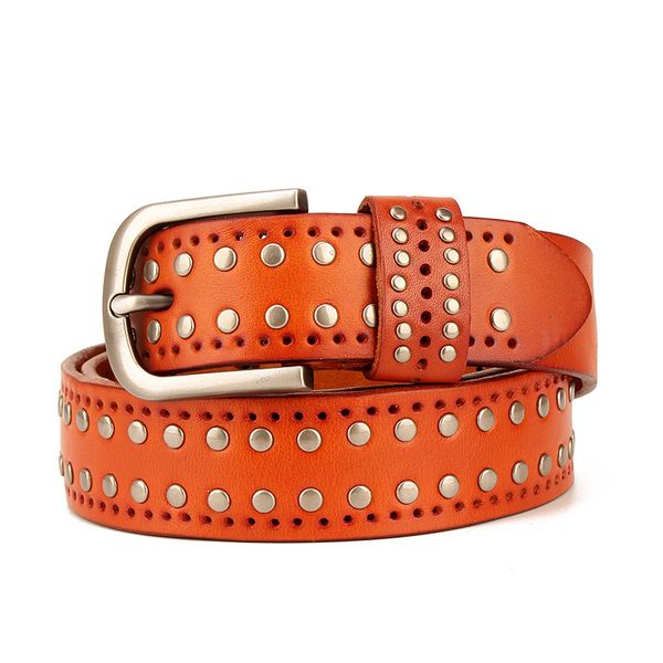 leather riveting nail leather belt full-grain leather retro korean mens casual waistband womens cool waistband guangzhou manufacturer, Black;brown
leather riveting nail leather belt full-grain leather retro korean mens casual waistband womens cool waistband guangzhou manufacturer, Black;brown