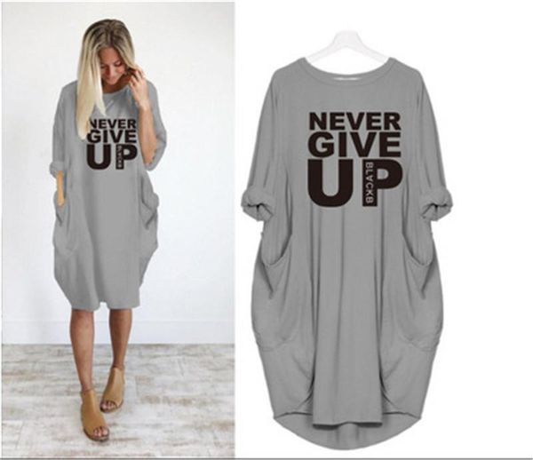never give up women dress fashion trend solid color irregular long sleeves round neck dress designer new female casual loose dresses, Black;gray
never give up women dress fashion trend solid color irregular long sleeves round neck dress designer new female casual loose dresses, Black;gray