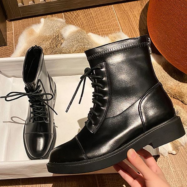 british style back zipper lace short boots thin boots ladies dropship female autumn new style, Black
british style back zipper lace short boots thin boots ladies dropship female autumn new style, Black