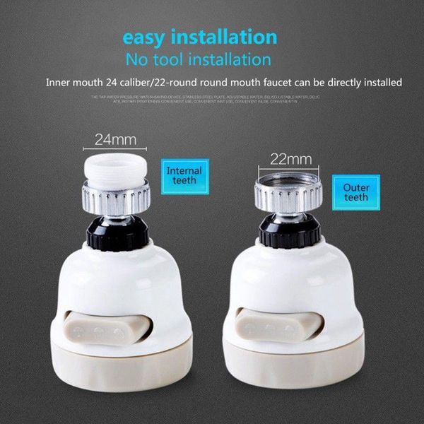 water saving nozzle tap adapter device 360 degree swivel head waters purifier faucet aerator kitchen bathroom filter
water saving nozzle tap adapter device 360 degree swivel head waters purifier faucet aerator kitchen bathroom filter