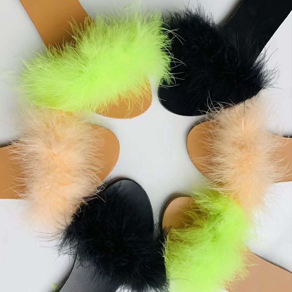 2020 summer shoes faux fur women slippers flip flops flat non-slip 's indoor slides girl casual shoes home outdoor slippers, Black
2020 summer shoes faux fur women slippers flip flops flat non-slip 's indoor slides girl casual shoes home outdoor slippers, Black