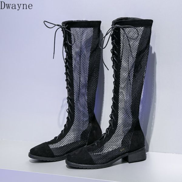 2020 summer new fashion hollow breathable tall skinny fairy bandage mesh gauze thick roman cool boots tide, Black
2020 summer new fashion hollow breathable tall skinny fairy bandage mesh gauze thick roman cool boots tide, Black
