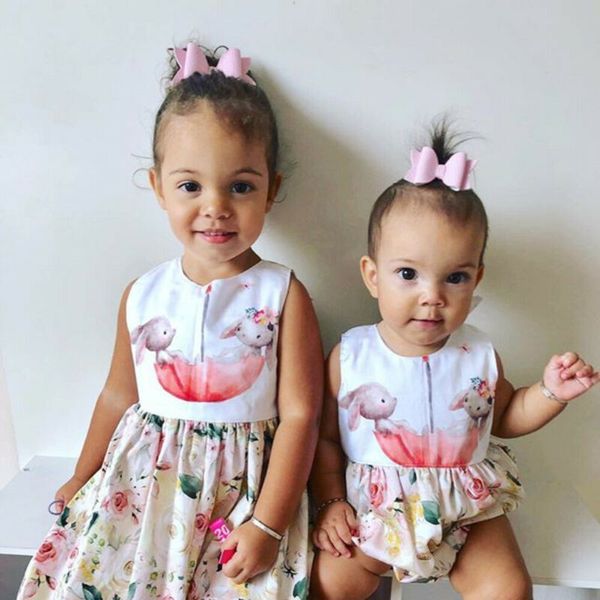 big / little sister matching clothes cute cartoon print sweet princess dress easter suit 2020 new, Blue
big / little sister matching clothes cute cartoon print sweet princess dress easter suit 2020 new, Blue