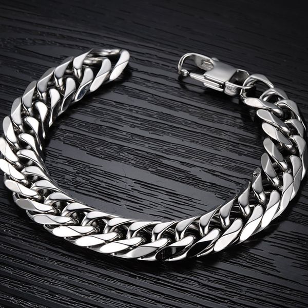 men's bracelet titanium stainless steel bracelet heavy punk rock style bangle couple party jewelry gifts chain, Golden;silver
men's bracelet titanium stainless steel bracelet heavy punk rock style bangle couple party jewelry gifts chain, Golden;silver