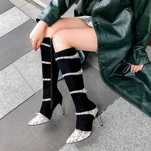 змея печати женщины boots за колено пинетки женщина 2020 высокие каблуки женская обувь осень зима обувь роскошная zipper, Black
змея печати женщины boots за колено пинетки женщина 2020 высокие каблуки женская обувь осень зима обувь роскошная zipper, Black