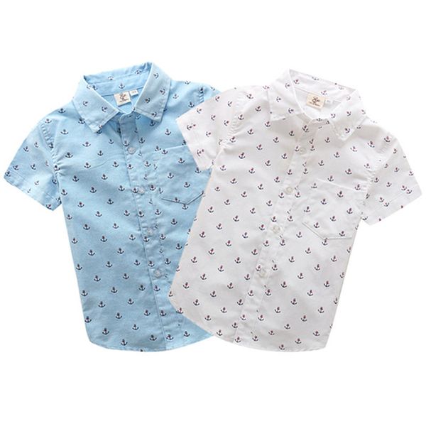 new arrival children's shirts classic fashion printing anchor cotton short-sleeved kids boy's shirts clothing, White;black
new arrival children's shirts classic fashion printing anchor cotton short-sleeved kids boy's shirts clothing, White;black