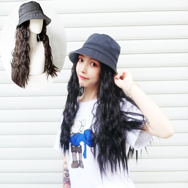 manufacturers selling vibrato with the same hat wig one corn perm long curly hair water ripple wool roll, Black
manufacturers selling vibrato with the same hat wig one corn perm long curly hair water ripple wool roll, Black