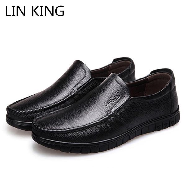 lin king new designer men leather shoes comfortable slip on lazy shoes solid casual loafers big size single for father, Black
lin king new designer men leather shoes comfortable slip on lazy shoes solid casual loafers big size single for father, Black