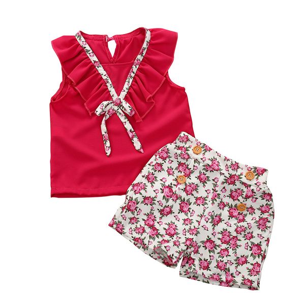 clothing sets fashion children suit kids clothes summer girl set rosepink vest + floral shorts for, White
clothing sets fashion children suit kids clothes summer girl set rosepink vest + floral shorts for, White