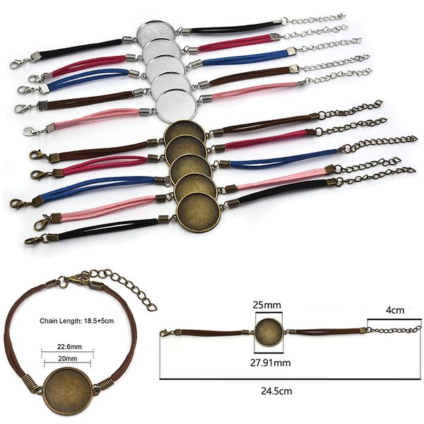 20pcs/lot 20/25mm leather bracelet blanks for round cabochon diy jewelry making connector setting bezels tray bracelet findings
20pcs/lot 20/25mm leather bracelet blanks for round cabochon diy jewelry making connector setting bezels tray bracelet findings