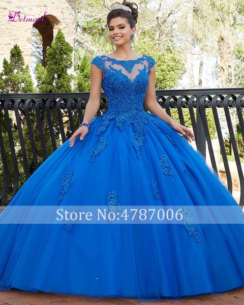 detmgel scoop neck sweet 16 dress appliques ball gown quinceanera dresses 2019 luxury cap sleeve beaded vestidos de 15-16 anos, Blue;red
detmgel scoop neck sweet 16 dress appliques ball gown quinceanera dresses 2019 luxury cap sleeve beaded vestidos de 15-16 anos, Blue;red