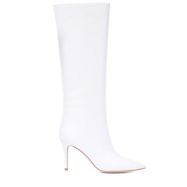 lucky2020 white red women's pink knee-high thin heel sleeve pointed boots, Black
lucky2020 white red women's pink knee-high thin heel sleeve pointed boots, Black