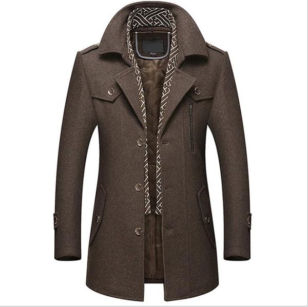 thick mens designer jacket long sleeved lapel neck single breasted outdoor jackets fashion casual male clothing, Black;brown
thick mens designer jacket long sleeved lapel neck single breasted outdoor jackets fashion casual male clothing, Black;brown