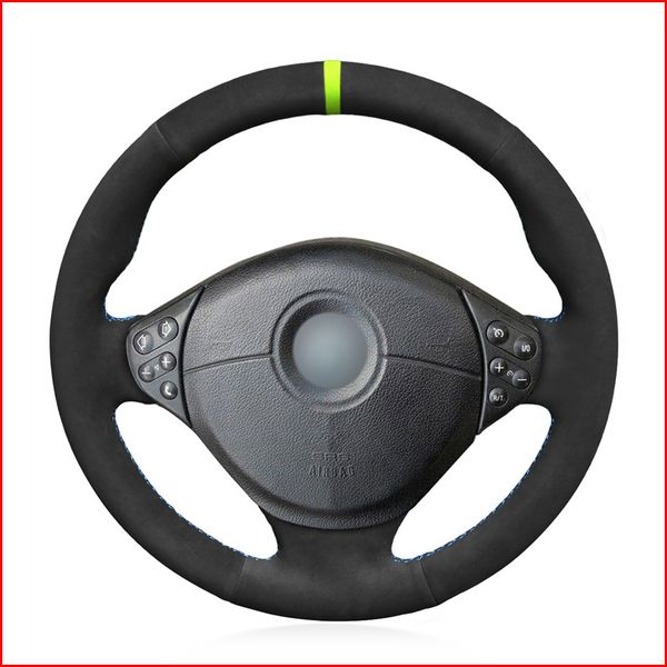 black suede hand sew green marker steering wheel cover for bmw m sport e36 1996-2000 e39 1995-2001 m5 1998-2000 e38
black suede hand sew green marker steering wheel cover for bmw m sport e36 1996-2000 e39 1995-2001 m5 1998-2000 e38