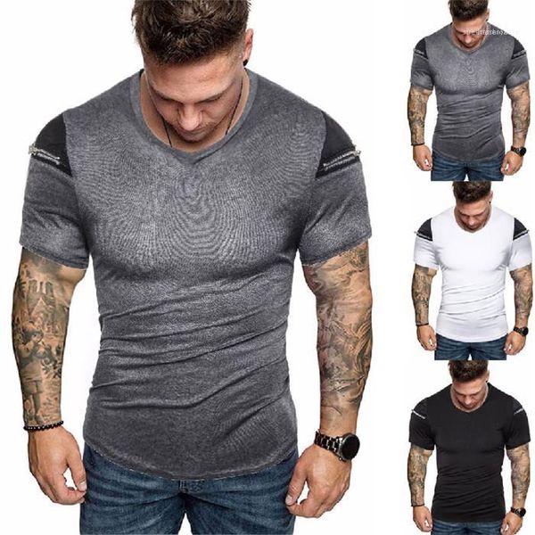 casual crew neck хлопок мужчины футболки одежда сплошные цвета mens конструктора футболки slim с коротким рукавом с zip summer, White;black
casual crew neck хлопок мужчины футболки одежда сплошные цвета mens конструктора футболки slim с коротким рукавом с zip summer, White;black