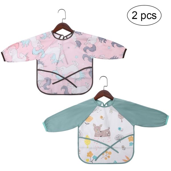 2 pcs cute children cartoon smock waterproof long-sleeved anti-dressing baby dinner clothes apron feeding bib cotton unisex, Slivery;white
2 pcs cute children cartoon smock waterproof long-sleeved anti-dressing baby dinner clothes apron feeding bib cotton unisex, Slivery;white