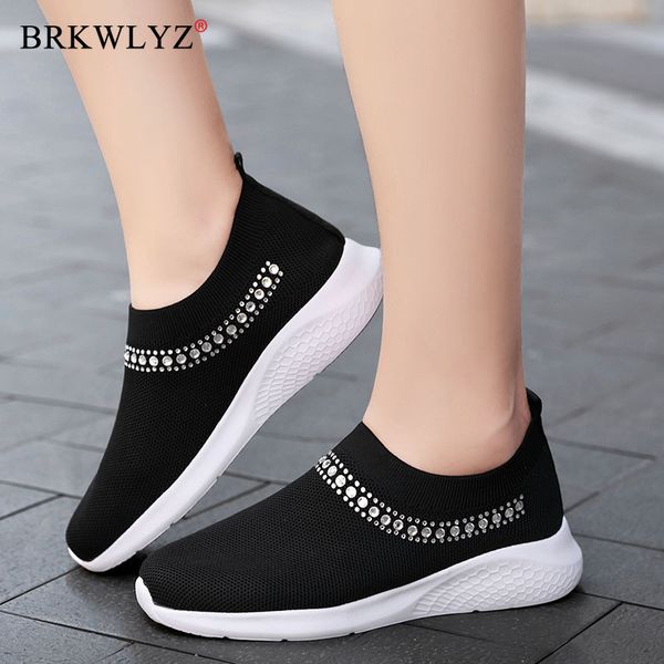 women mesh sneakers causal ladies air breathable bling women's slip on knitting shoes light fashion female shoe autumn, Black
women mesh sneakers causal ladies air breathable bling women's slip on knitting shoes light fashion female shoe autumn, Black