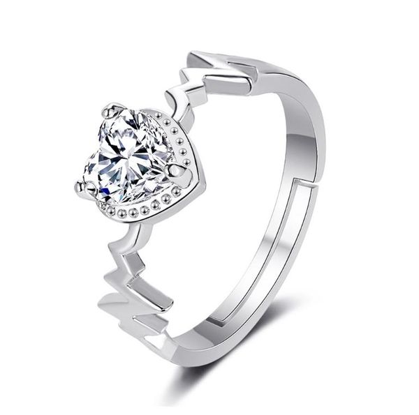 adjustable rose golden silver rings love heart cubic zirconia wedding ring for women lover's day jewelry gift, Slivery;golden
adjustable rose golden silver rings love heart cubic zirconia wedding ring for women lover's day jewelry gift, Slivery;golden