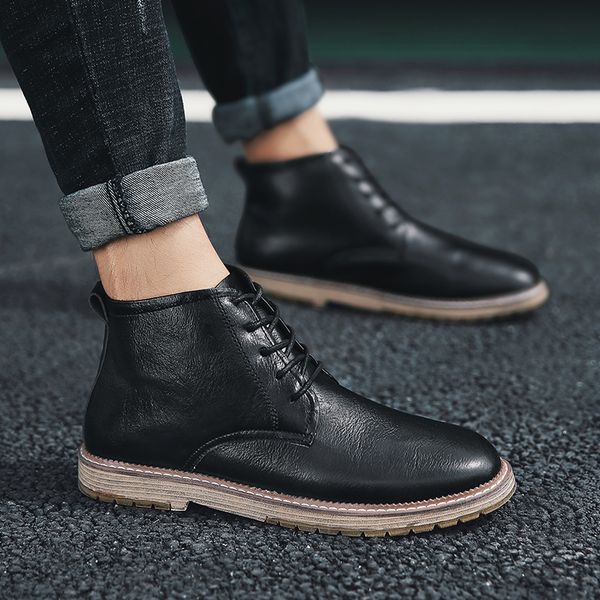 men brand leather boots men special force tactical outdoor fashion men's motorcycle boots shoes ankle, Black
men brand leather boots men special force tactical outdoor fashion men's motorcycle boots shoes ankle, Black