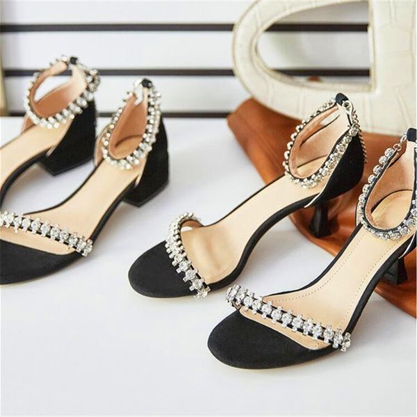 rhinestone round toe women's high heels black slim heel high heels summer ladies heel sandals
rhinestone round toe women's high heels black slim heel high heels summer ladies heel sandals