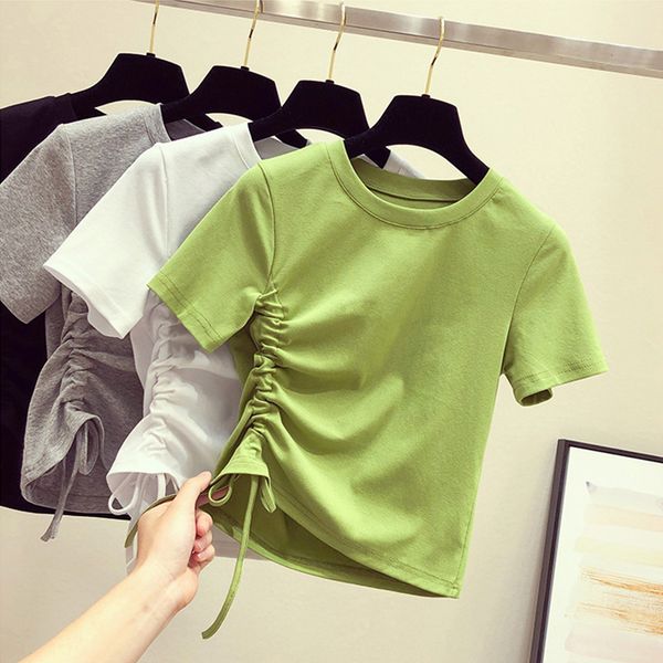 women's t-shirt 2021 summer women slim avocado green black white long sleeve t shirt cross o-neck crop top
women's t-shirt 2021 summer women slim avocado green black white long sleeve t shirt cross o-neck crop top