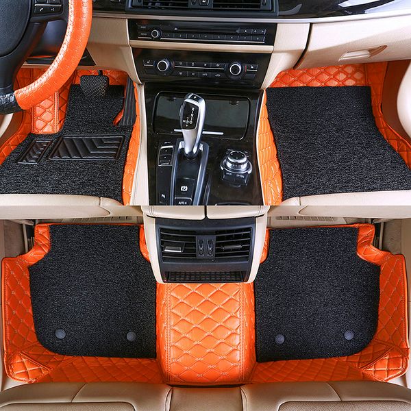 custom fit car floor mats specific double layer leather eco friendly material for vast of car model and make 3 pieces full set mat orange
custom fit car floor mats specific double layer leather eco friendly material for vast of car model and make 3 pieces full set mat orange