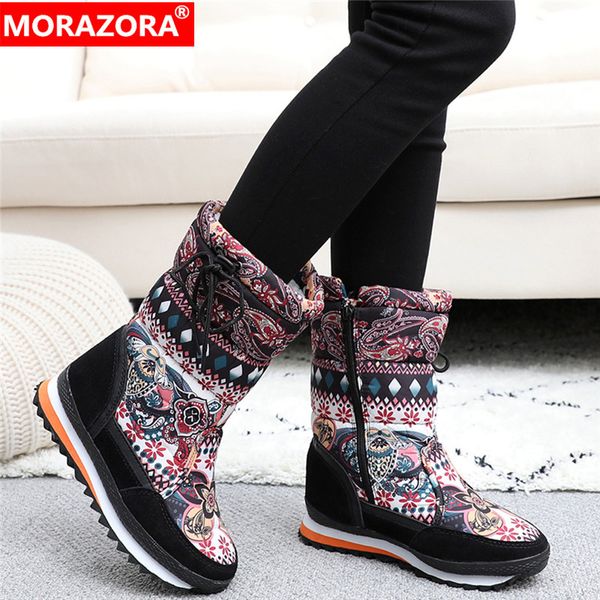 morazora plus size 35-42 new snow boots women shoes cow suede thick fur wool winter boots platform mid calf female, Black
morazora plus size 35-42 new snow boots women shoes cow suede thick fur wool winter boots platform mid calf female, Black