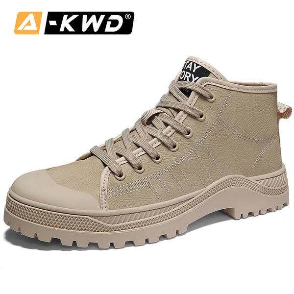 casual high sneakers men autumn breathable work shoes men fashion bottines homme waterproof cat shoes pu leather boots, Black
casual high sneakers men autumn breathable work shoes men fashion bottines homme waterproof cat shoes pu leather boots, Black