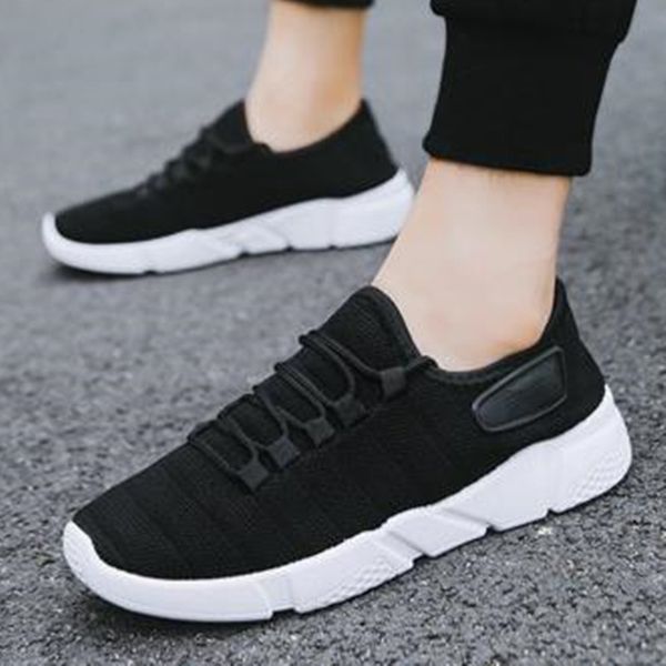 men shoes 2020 new mesh breathable basic solid color lace up male running shoes non slip lightweight sports wild mens sneaker, Black
men shoes 2020 new mesh breathable basic solid color lace up male running shoes non slip lightweight sports wild mens sneaker, Black