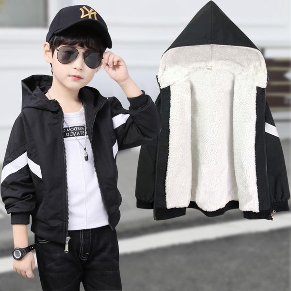 4-12 years teenager boys warm zipper hooded jacket velvet thicken winter windpfoor trench coat children boy autumn parkas outfit, Blue;gray
4-12 years teenager boys warm zipper hooded jacket velvet thicken winter windpfoor trench coat children boy autumn parkas outfit, Blue;gray
