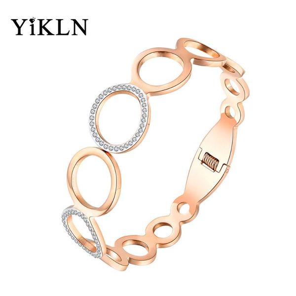 yikln new stainless steel various sizes circles rhinestone cuff bangles bracelets lovers jewelry valentine's day gift yb18063, Black
yikln new stainless steel various sizes circles rhinestone cuff bangles bracelets lovers jewelry valentine's day gift yb18063, Black
