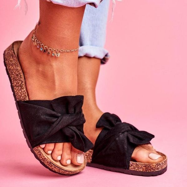 2020 new fashion casual shoes women's ladies casual summer bow knot comfy slip on sandals outdoor slippers &xw, Black
2020 new fashion casual shoes women's ladies casual summer bow knot comfy slip on sandals outdoor slippers &xw, Black