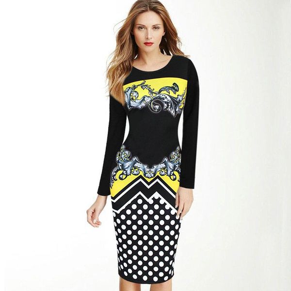 lcw new fashion womens autumn elegant polka dot printed vestidos casual work office business party pencil sheath dress, White;black
lcw new fashion womens autumn elegant polka dot printed vestidos casual work office business party pencil sheath dress, White;black