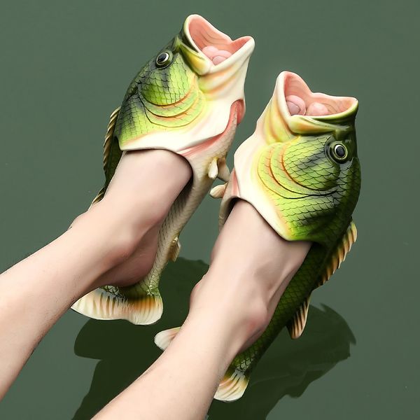 2020 runway fish slippers men funny slides animal fishing flops for boys summer slippers beach shoes man mules, Black
2020 runway fish slippers men funny slides animal fishing flops for boys summer slippers beach shoes man mules, Black