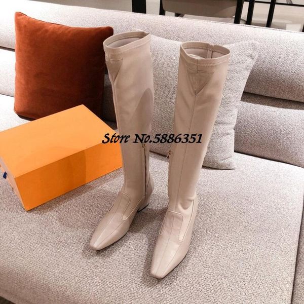 real leather boots women long boots pointed toe low heel shoe women knee high slip on thick bottom booties autumn, Black
real leather boots women long boots pointed toe low heel shoe women knee high slip on thick bottom booties autumn, Black