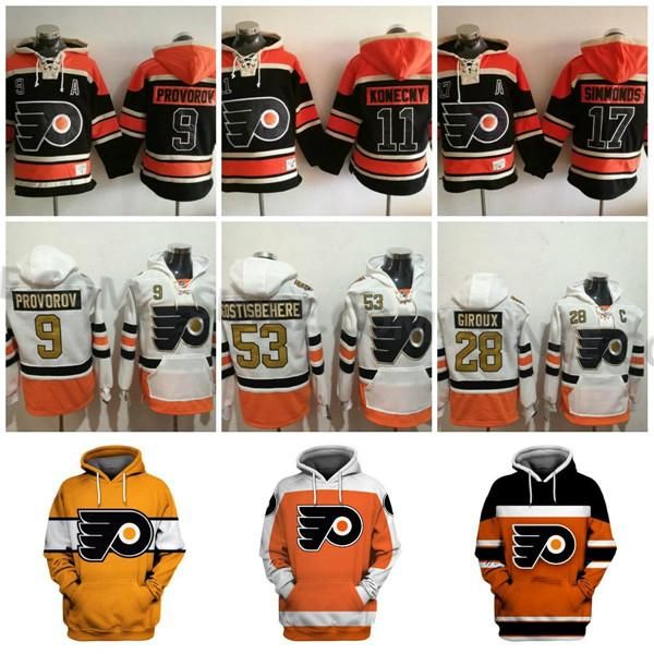 customized flyers #17 wayne simmonds 53 shayne gostisbehere 9 ivan provorov 28 claude giroux white all stitched hooded sweatshirt jerseys, Black;red
customized flyers #17 wayne simmonds 53 shayne gostisbehere 9 ivan provorov 28 claude giroux white all stitched hooded sweatshirt jerseys, Black;red