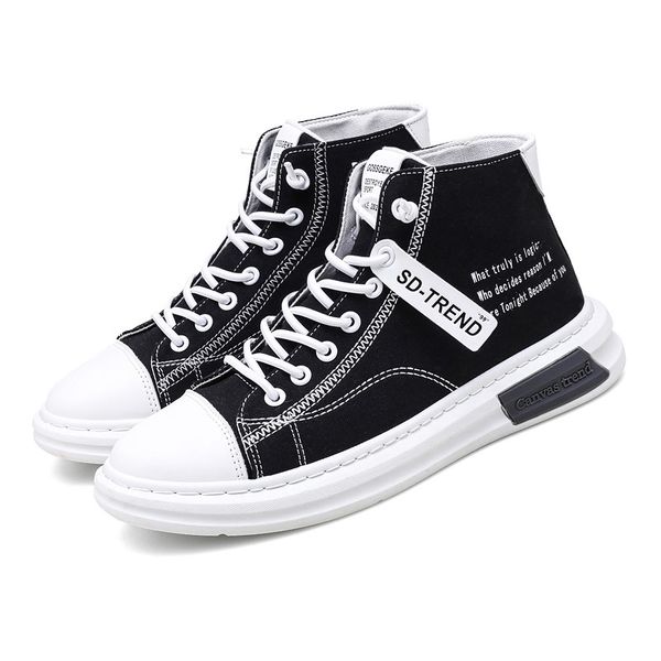 spring autumn summer new brand boy / male high casual canvas shoes rubber sole ankle tenis fashion men sneaker flats shoes, Black
spring autumn summer new brand boy / male high casual canvas shoes rubber sole ankle tenis fashion men sneaker flats shoes, Black