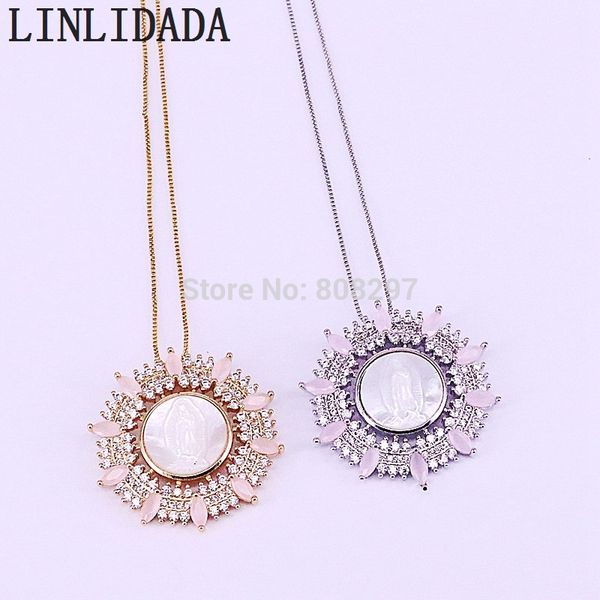 5pcs gold / silver color round shape shell pendants necklaces, fashion pave cz jesus pattern shell women jewelry necklace
5pcs gold / silver color round shape shell pendants necklaces, fashion pave cz jesus pattern shell women jewelry necklace