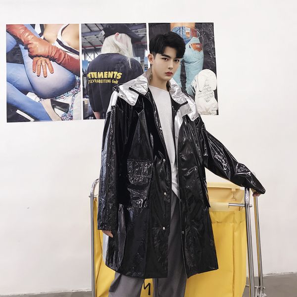 men's trench coats 2021 fashion outerwear high street style jacket reflective fabric printing black windbreaker loose casual coat -2xl, Tan;black
men's trench coats 2021 fashion outerwear high street style jacket reflective fabric printing black windbreaker loose casual coat -2xl, Tan;black
