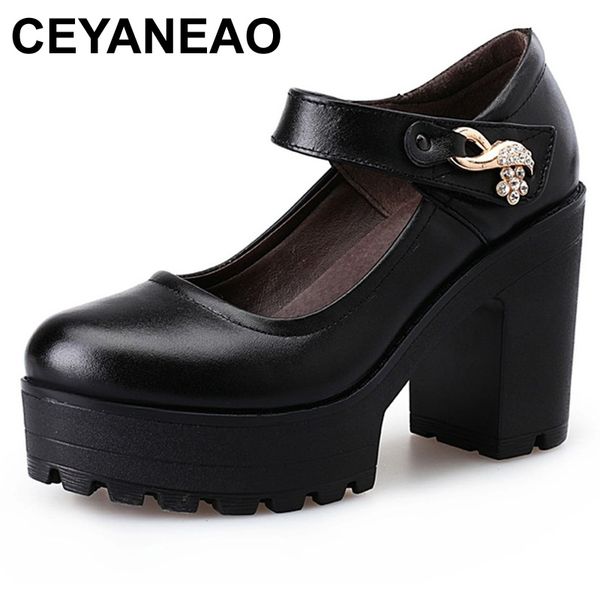ceyaneao2020women's spring and autumn shoes thick high heels fashion women genuine leather shoes round toe platform pumpse1516, Black
ceyaneao2020women's spring and autumn shoes thick high heels fashion women genuine leather shoes round toe platform pumpse1516, Black