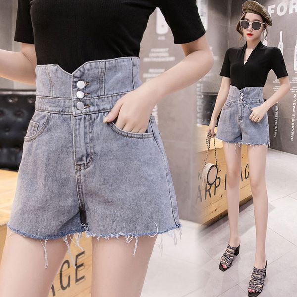 women's jeans korean shorts pants woman 2021 spring summer high waist loose straight women, Blue
women's jeans korean shorts pants woman 2021 spring summer high waist loose straight women, Blue