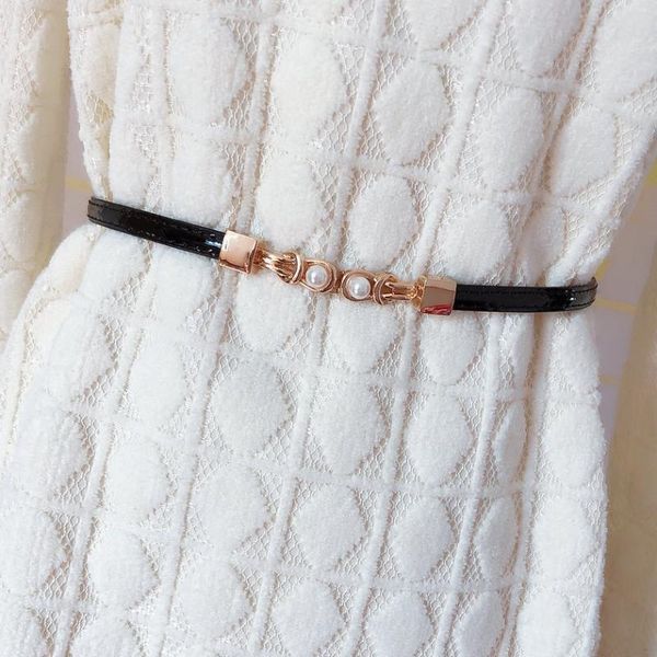 brand 2020 new women thin belt fashion genuine leather dress belts for female luxury designer pearl buckle decorative waistband, Black;brown
brand 2020 new women thin belt fashion genuine leather dress belts for female luxury designer pearl buckle decorative waistband, Black;brown