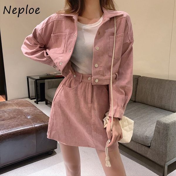 neploe 2020 мода chic новый 2-х частей установить с длинным рукавом отложным воротником однобортный top + solid color высокая талия-линии юб, Gray
neploe 2020 мода chic новый 2-х частей установить с длинным рукавом отложным воротником однобортный top + solid color высокая талия-линии юб, Gray