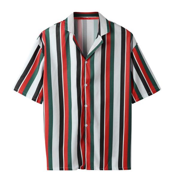 men's casual shirts 3xl men shirt summer fashion striped short-sleeve blouse camisa masculina 2021, White;black
men's casual shirts 3xl men shirt summer fashion striped short-sleeve blouse camisa masculina 2021, White;black
