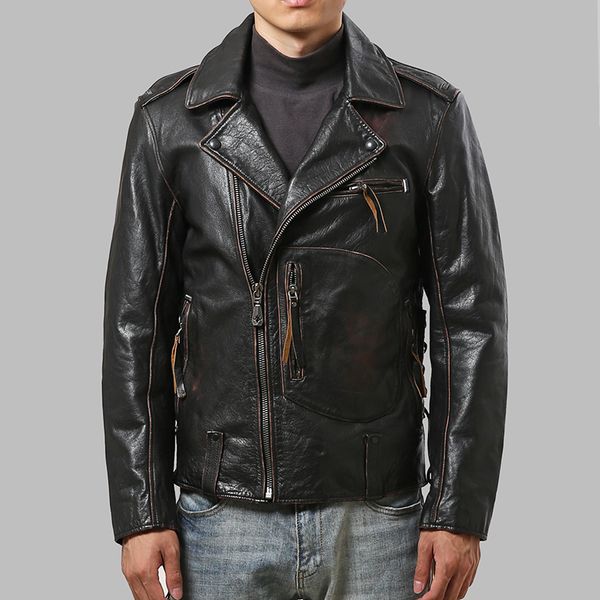 men's leather & faux 2021 vintage black men motorcycle jacket large size 6xl genuine thick cowhide russian winter slim biker's coa
men's leather & faux 2021 vintage black men motorcycle jacket large size 6xl genuine thick cowhide russian winter slim biker's coa