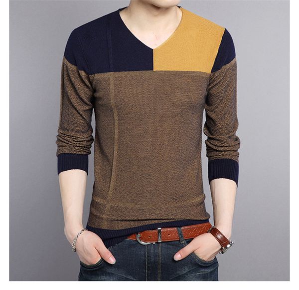 dropshipping spring autumn mens designer sweaters contrast color v neck casual sweater plus size male clothing, White;black
dropshipping spring autumn mens designer sweaters contrast color v neck casual sweater plus size male clothing, White;black
